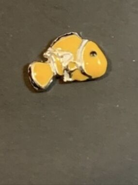 Orange Clownfish Floating Locket Charm